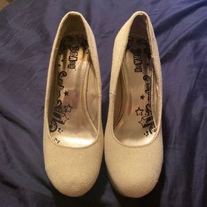 Brash Canvas wedge heels